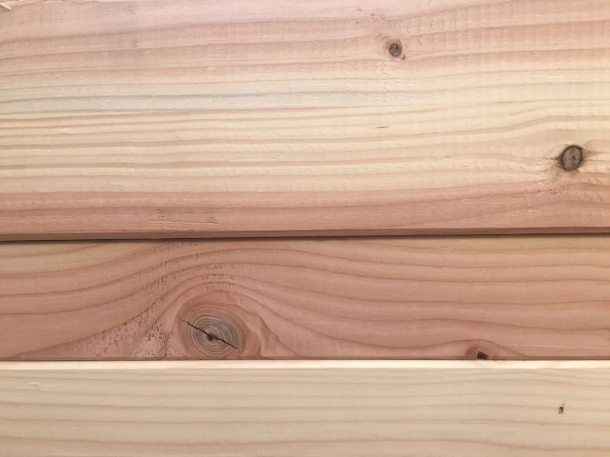 Natural wood planks showing grain and texture